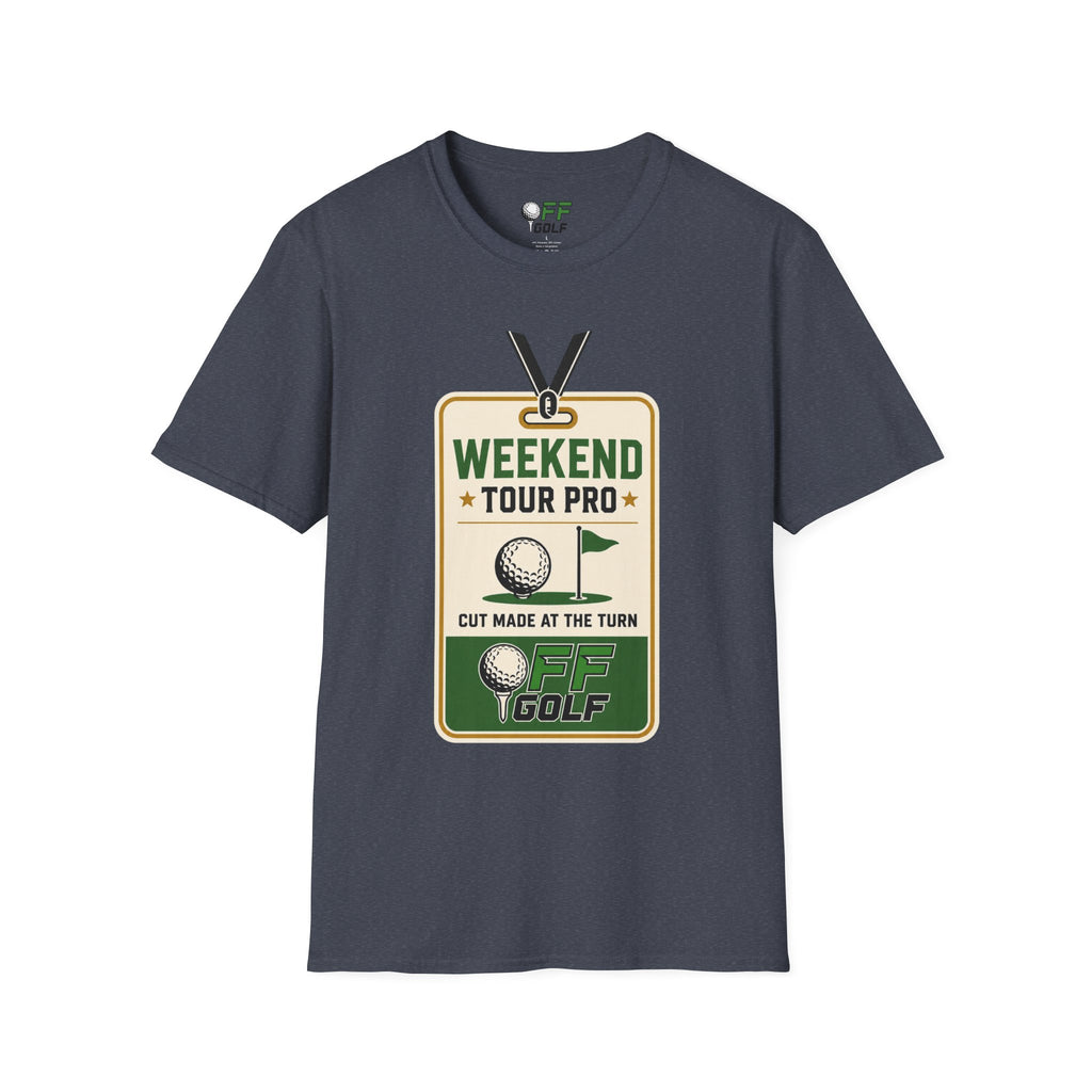 Weekend Tour Pro Golf T-Shirt - Front and Back Design (16 Colors)