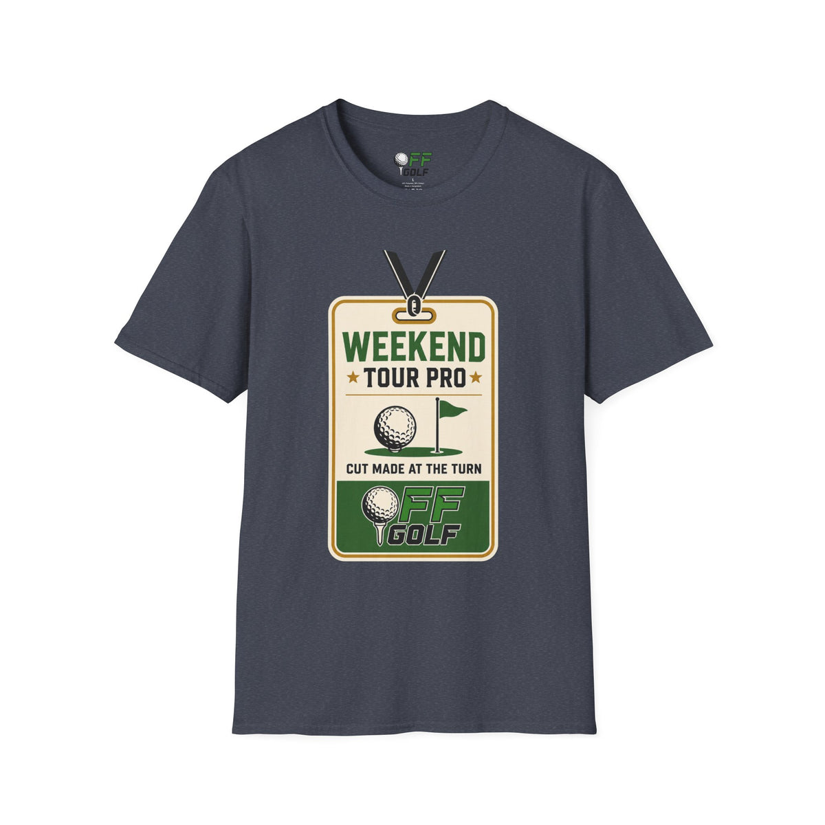 Weekend Tour Pro Golf T-Shirt - Front and Back Design (16 Colors)