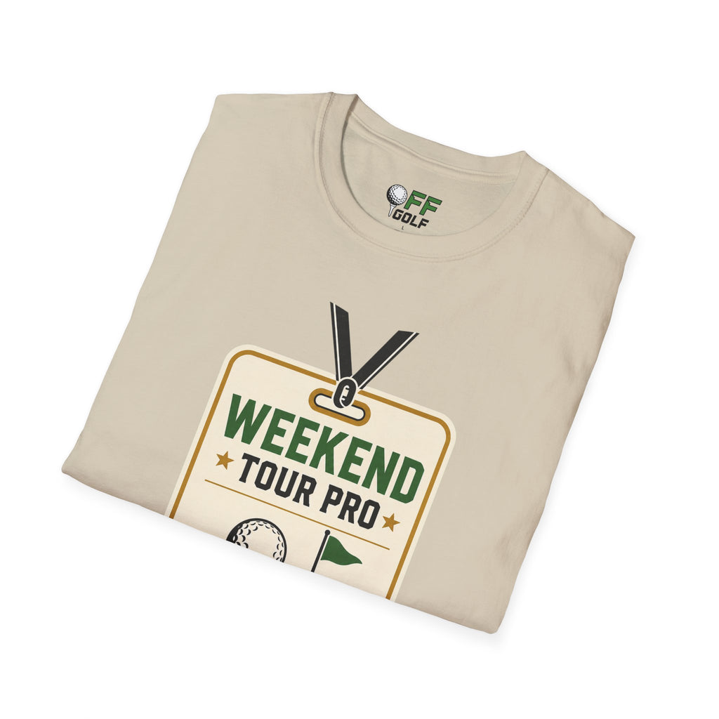 Weekend Tour Pro Golf T-Shirt - Front and Back Design (16 Colors)