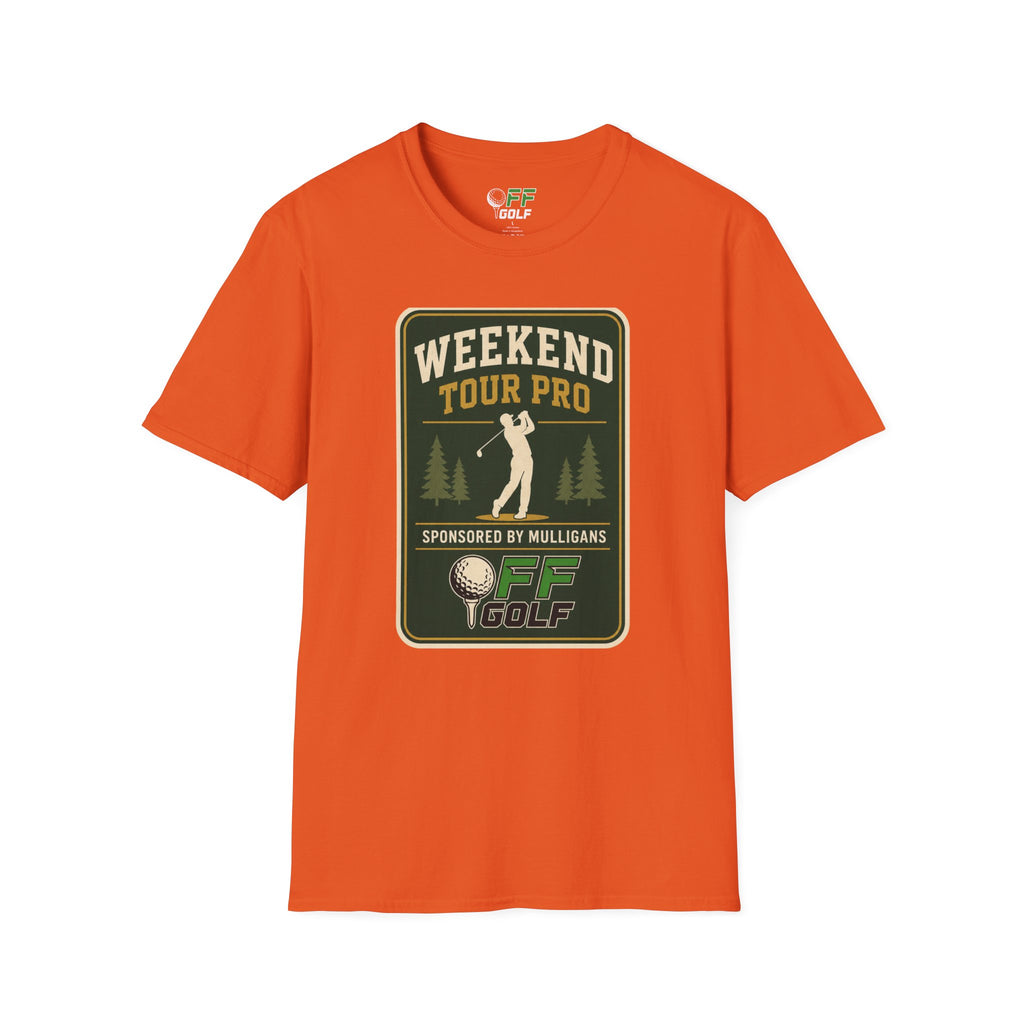 Golf T-Shirt — 'Weekend Tour Pro' Graphic Golfing Tee (16 Colors)