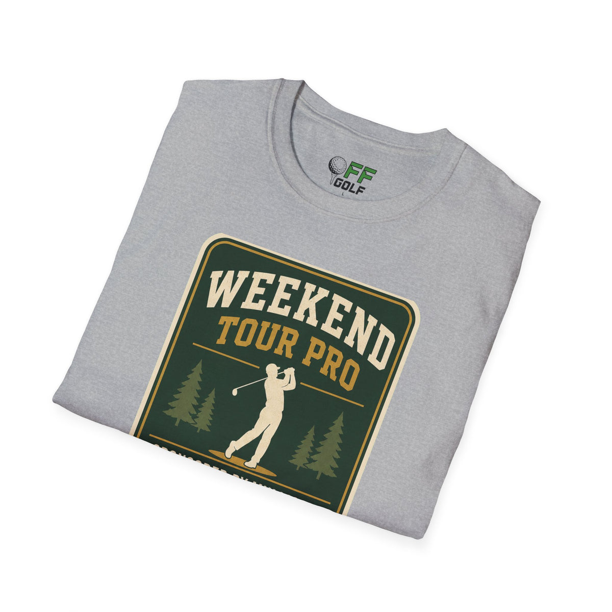 Golf T-Shirt — 'Weekend Tour Pro' Graphic Golfing Tee (16 Colors)