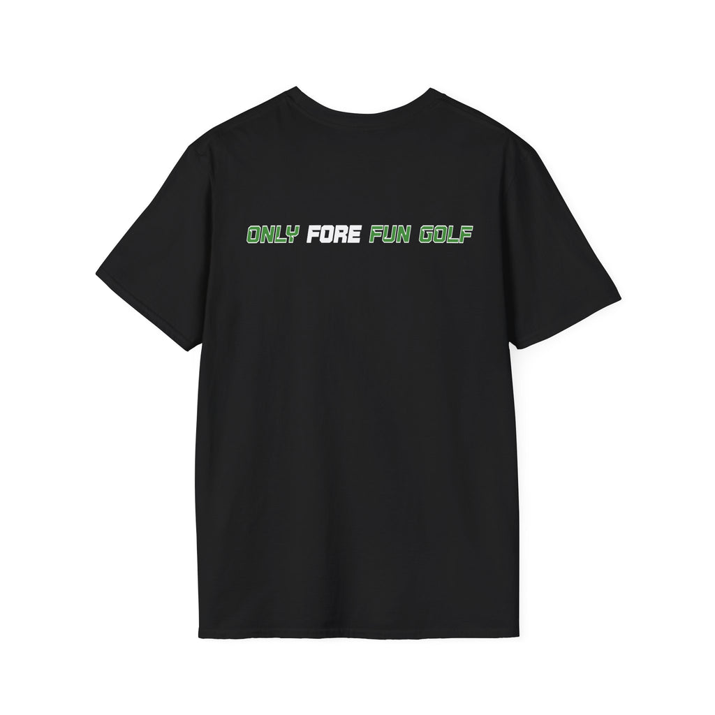 Sasquatch Golf Graphic T-Shirt — Bigfoot Golfer Funny Tee (16 colors)