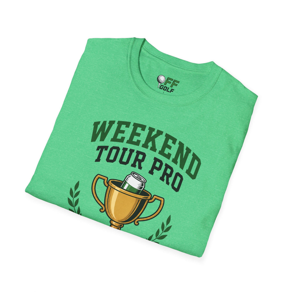 Weekend Tour Pro T-Shirt — Golf Trophy & Beer Graphic (16 Colors)