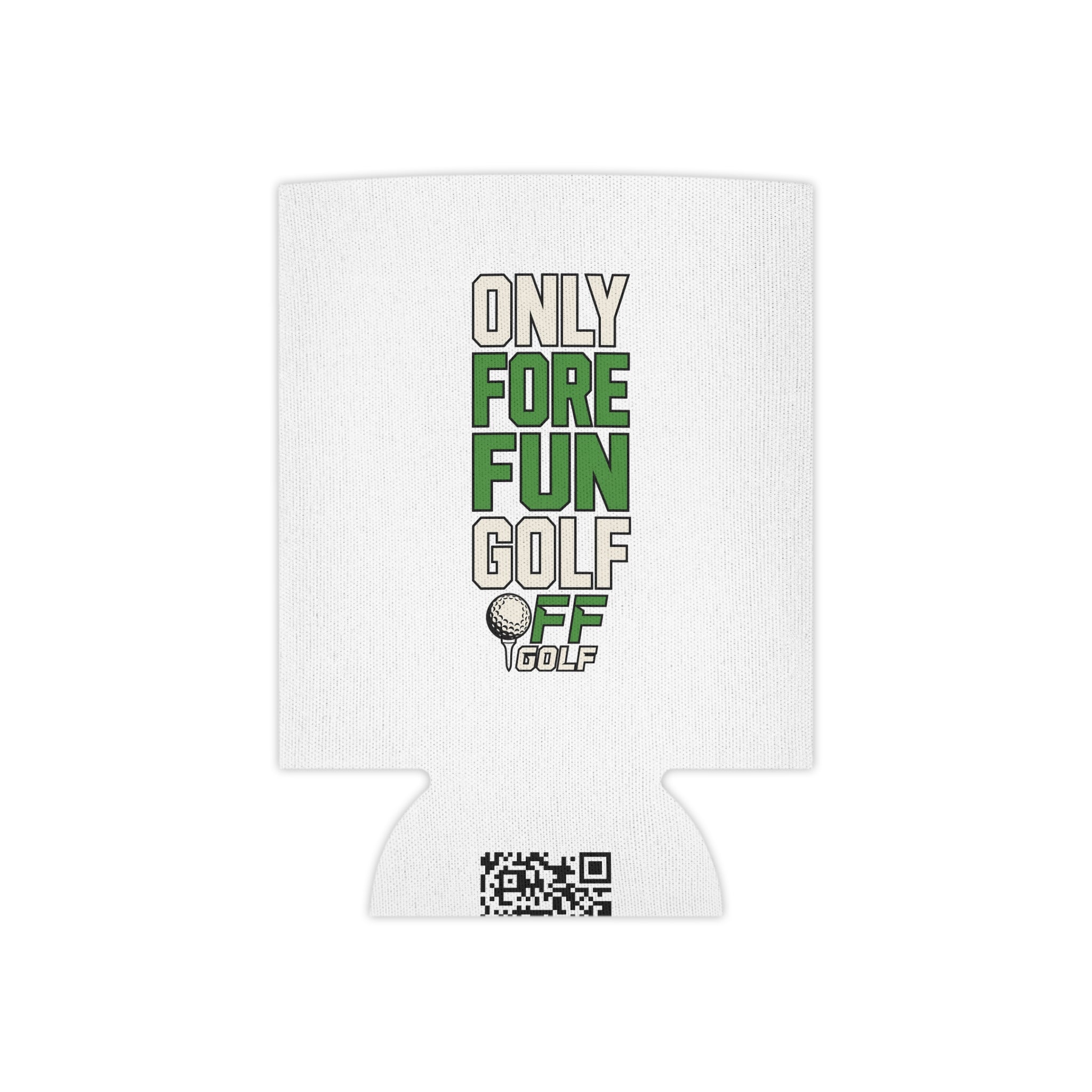 Regular or Slim Can Cooler — 'Grip it & Sip It' Beverage Cooler - White