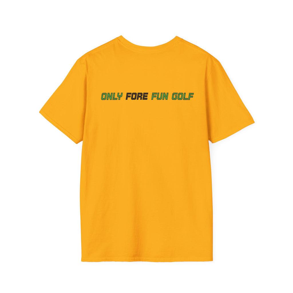 Bigfoot Golfer T-Shirt — Funny Sasquatch Putting Design Tee (16 colors)