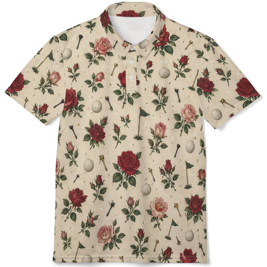 Golf Polo - Vintage Rose Performance Polo Shirt