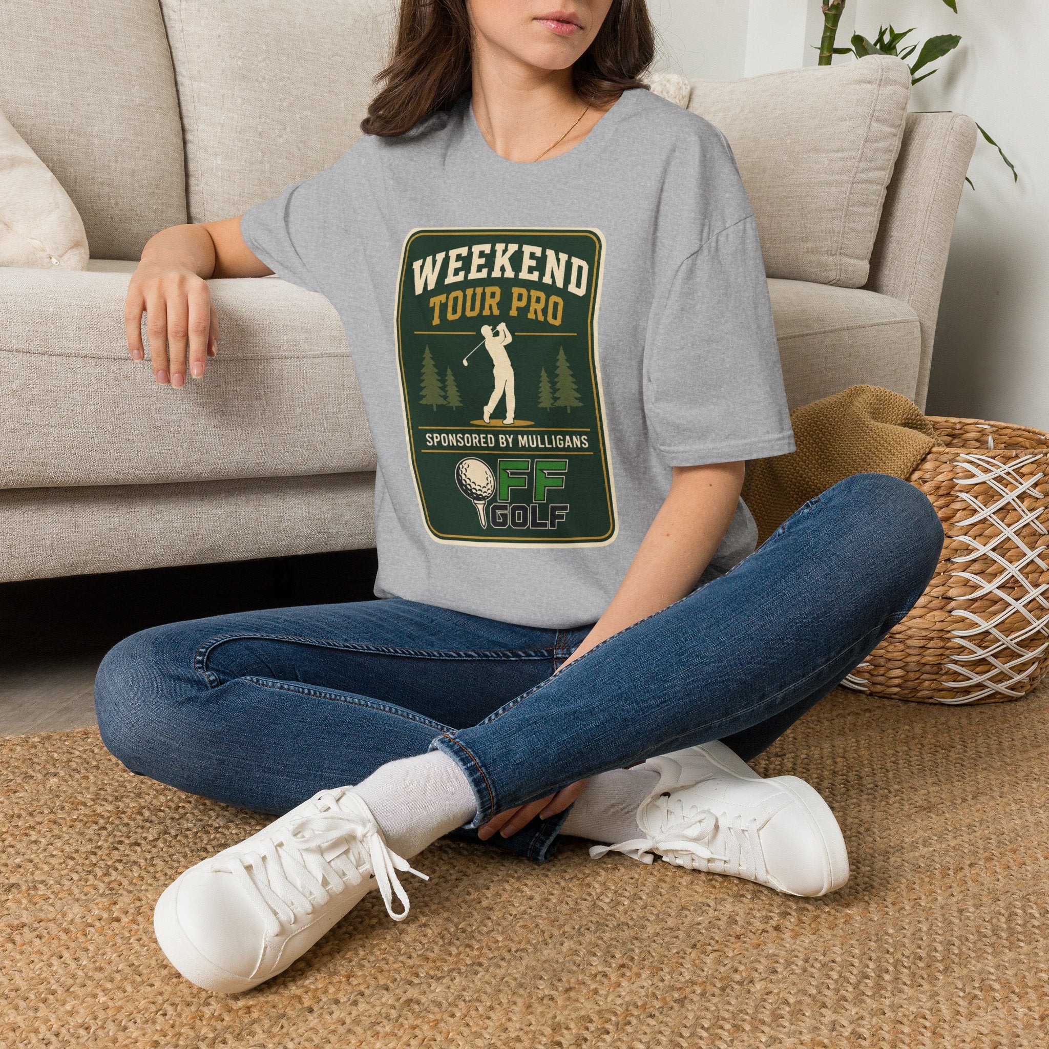 Golf T-Shirt — 'Weekend Tour Pro' Graphic Golfing Tee (16 Colors)