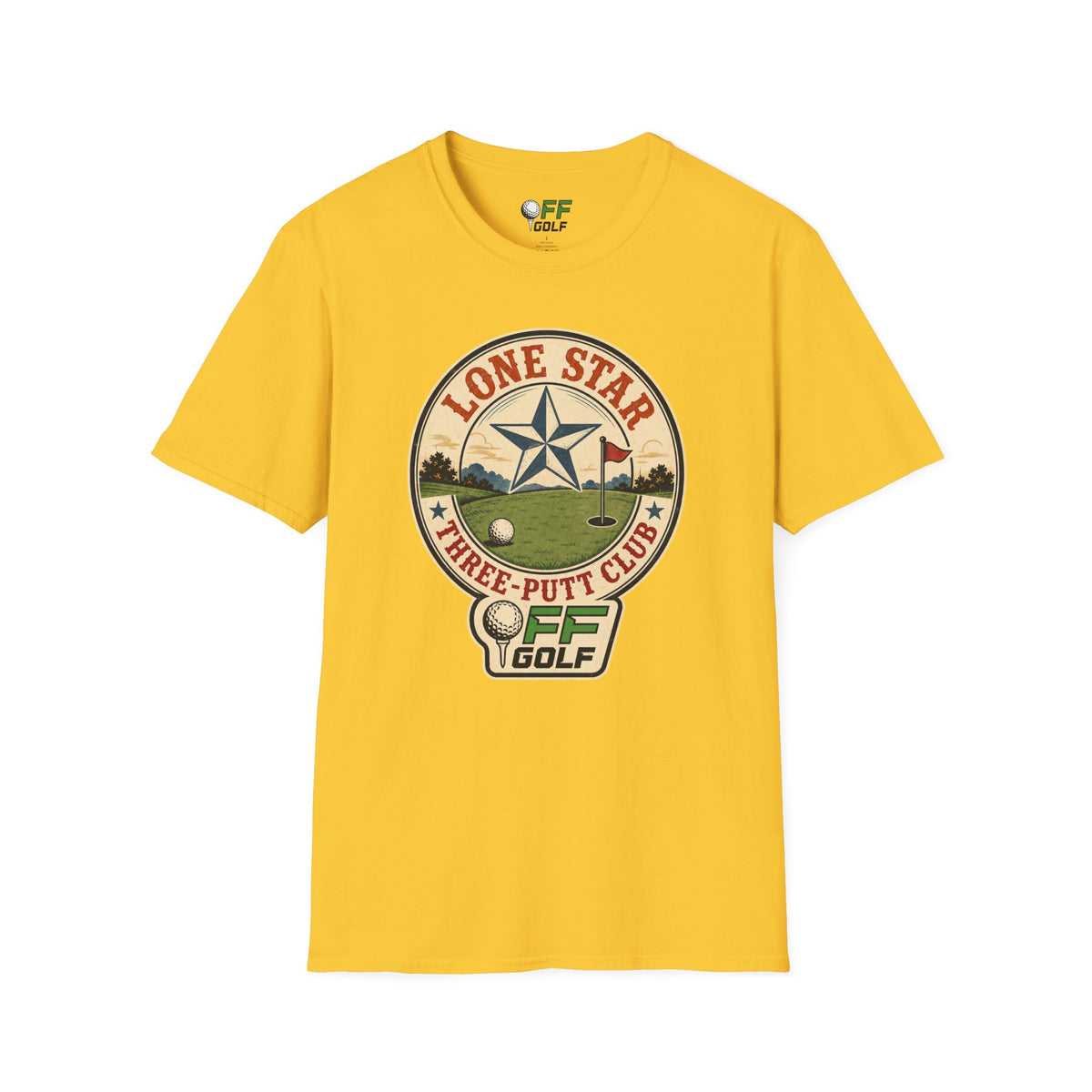 Lone Star Golf Vintage T-Shirt — Retro Texas 3 Putt Club Tee (16 colors)