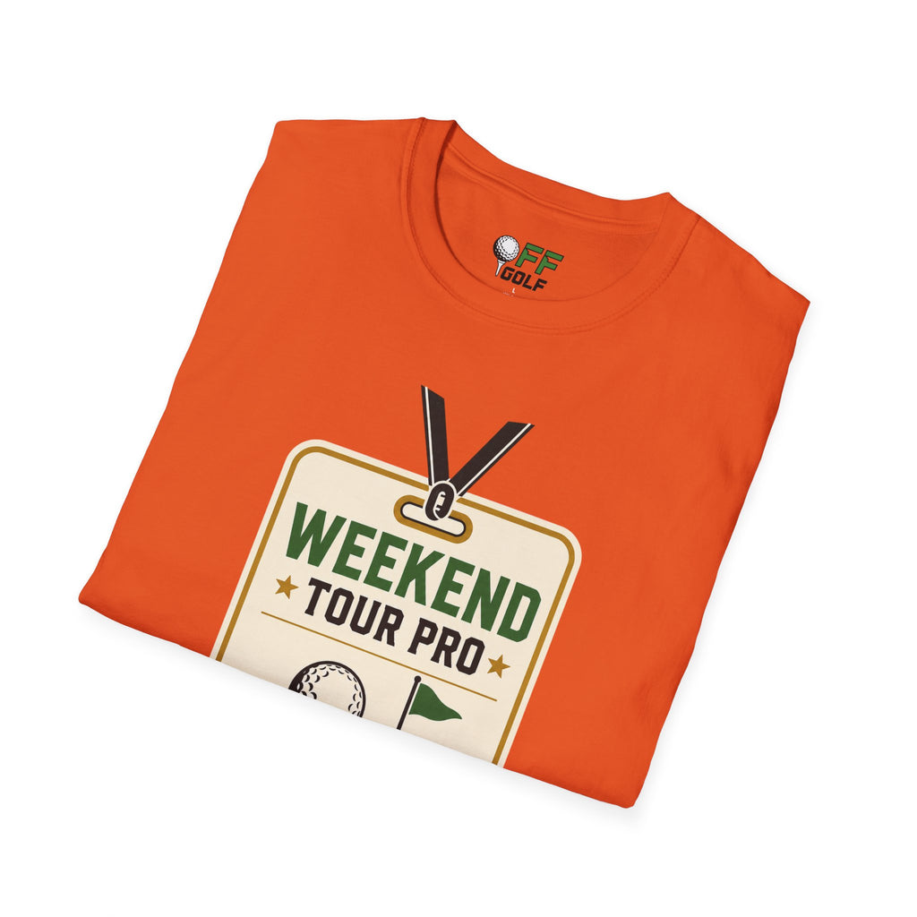 Weekend Tour Pro Golf T-Shirt - Front and Back Design (16 Colors)
