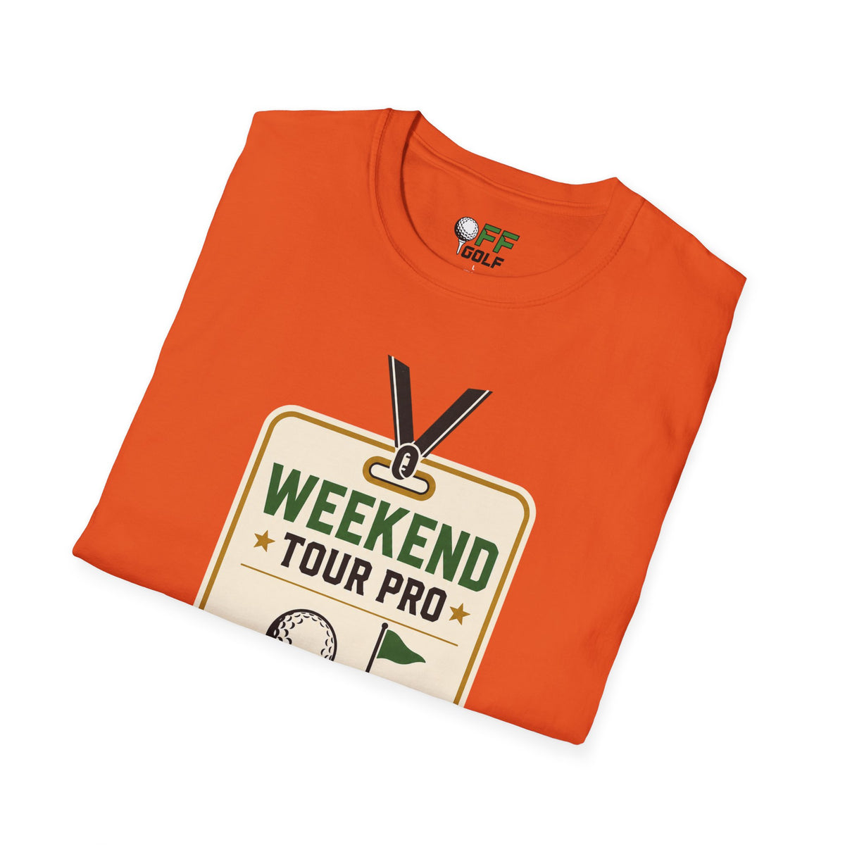 Weekend Tour Pro Golf T-Shirt - Front and Back Design (16 Colors)