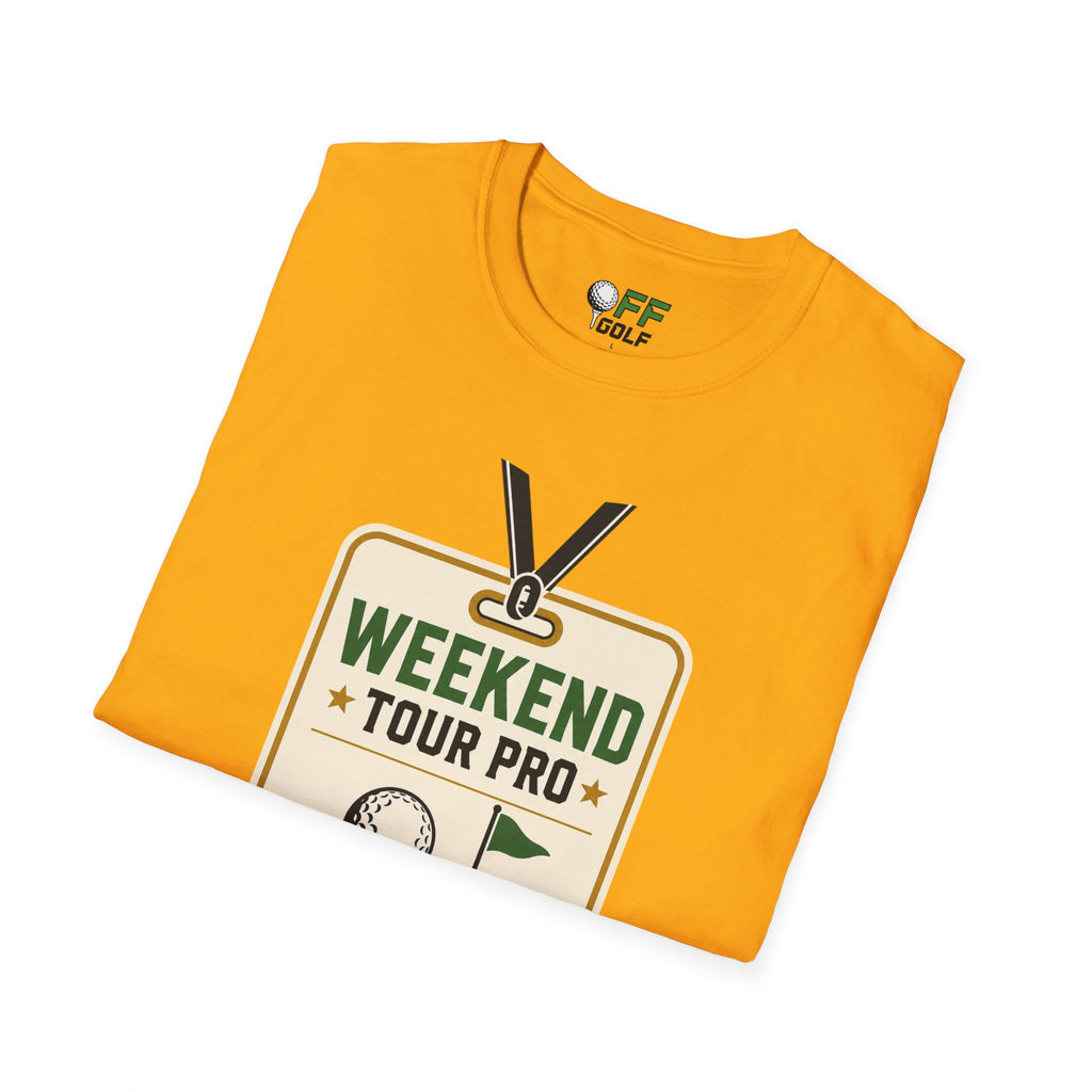 Weekend Tour Pro Golf T-Shirt - Front and Back Design (16 Colors)