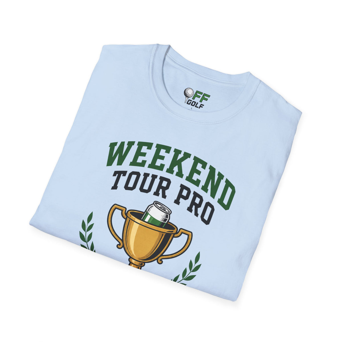 Weekend Tour Pro T-Shirt — Golf Trophy & Beer Graphic (16 Colors)