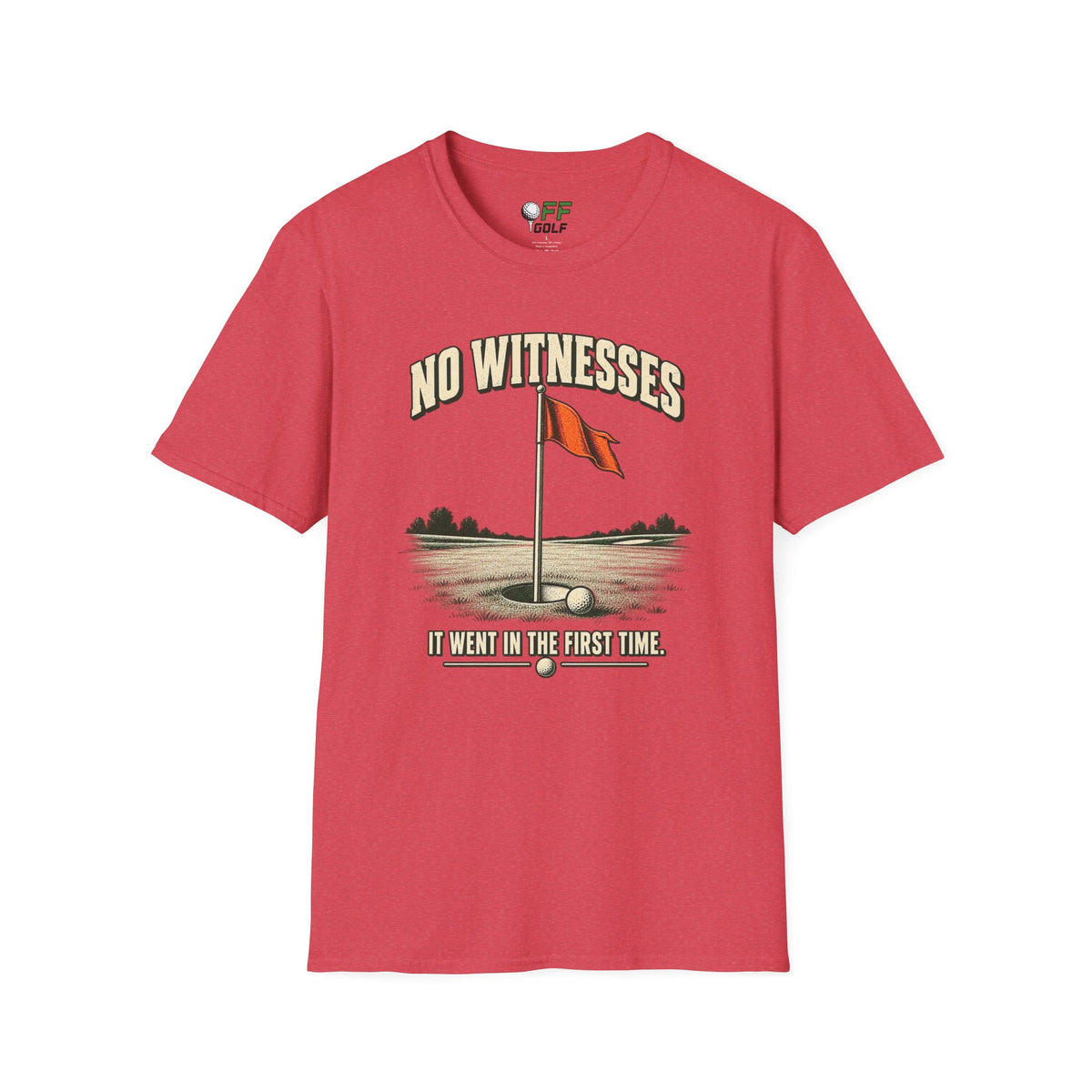 No Witnesses T-Shirt — Vintage Red Flag Graphic Tee (16 Colors)