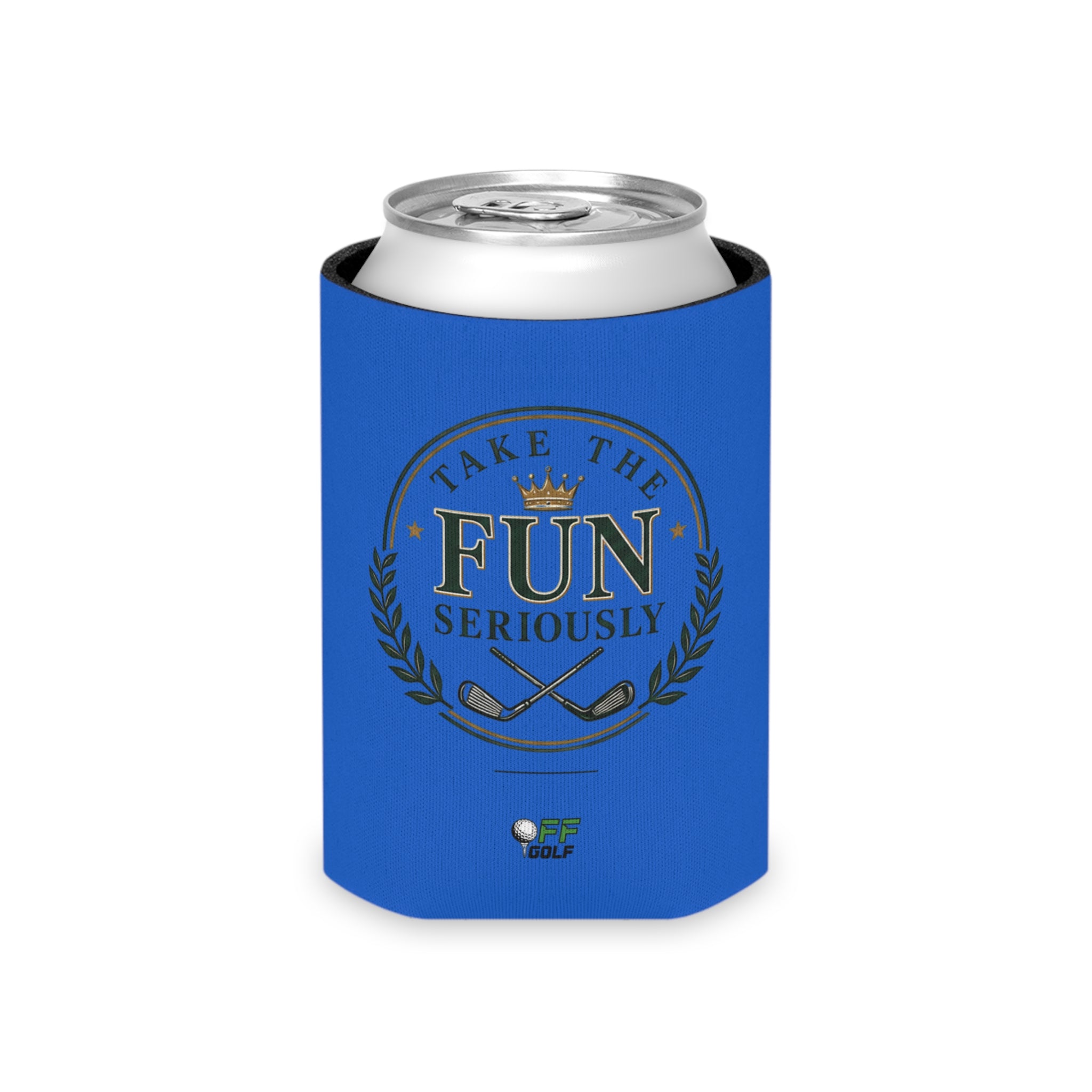 Can Cooler — 'Take the Fun Seriously' Beverage Cooler with QR Code Design
