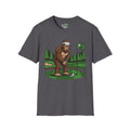 Bigfoot Golfer T-Shirt — Funny Sasquatch Putting Design Tee (16 colors)