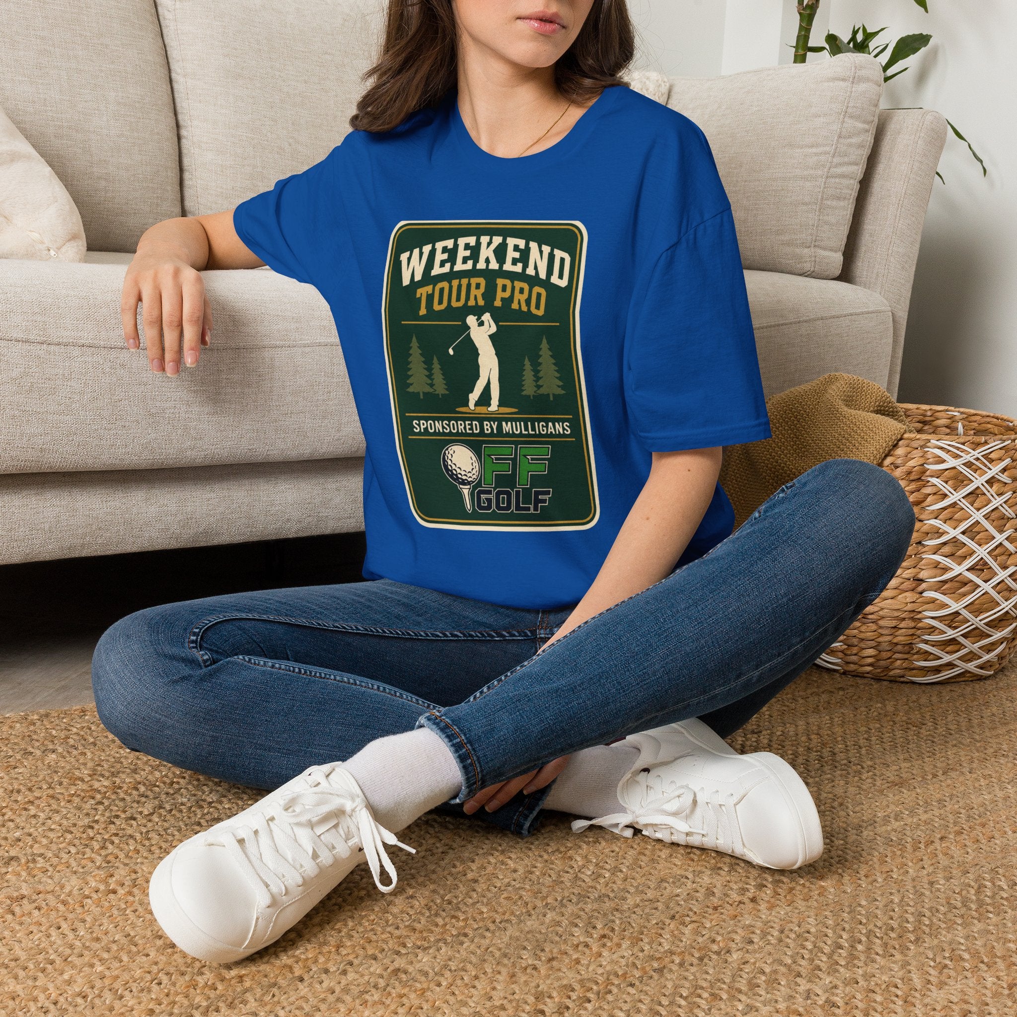 Golf T-Shirt — 'Weekend Tour Pro' Graphic Golfing Tee (16 Colors)