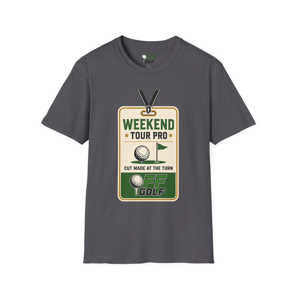 Weekend Tour Pro Golf T-Shirt - Front and Back Design (16 Colors)