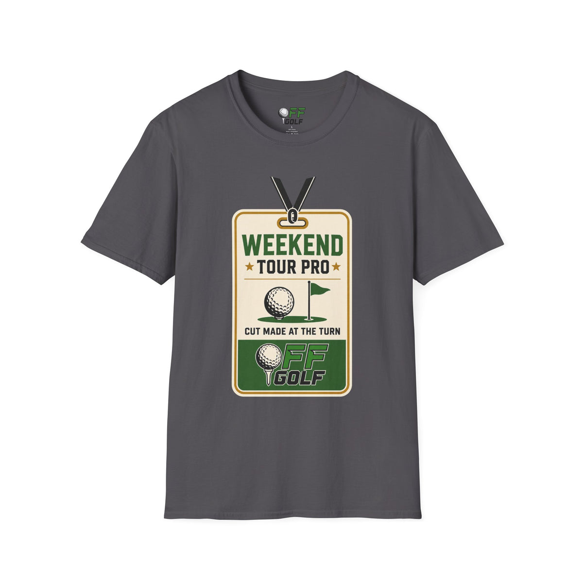 Weekend Tour Pro Golf T-Shirt - Front and Back Design (16 Colors)