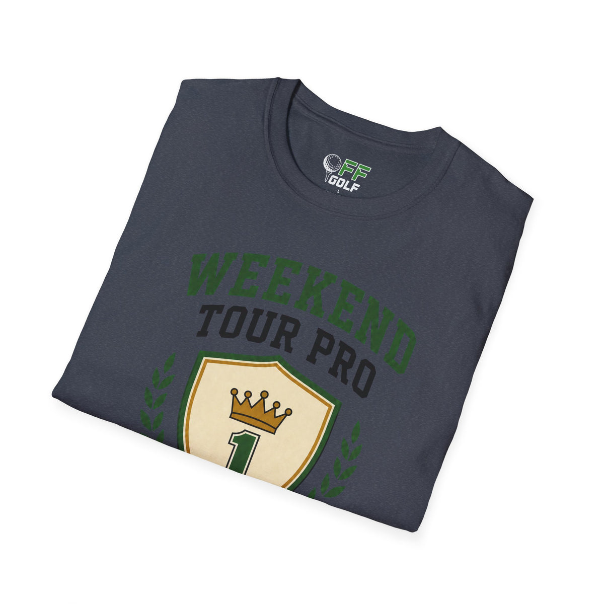 Weekend Tour Pro Golf T-Shirt — "Weekend Tour Pro" Crest Tee for Casual Golfers (16 colors)