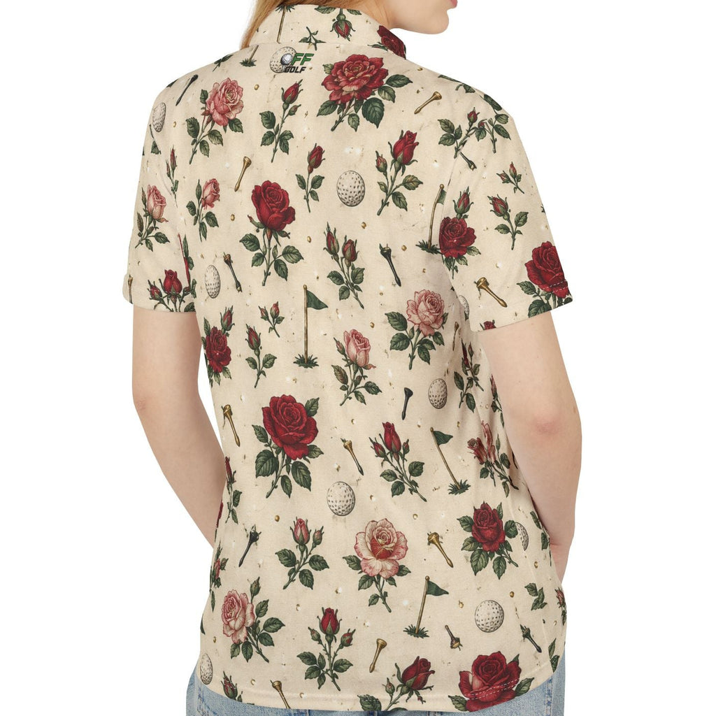 Golf Polo - Vintage Rose Performance Polo Shirt