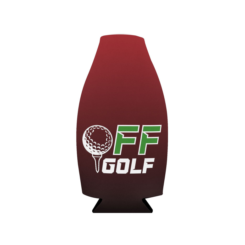 Golf Zip-Up Bottle Cooler Sleeve – Off Golf Logo Insulated Cooler with Zipper