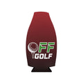 Golf Zip-Up Bottle Cooler Sleeve – Off Golf Logo Insulated Cooler with Zipper