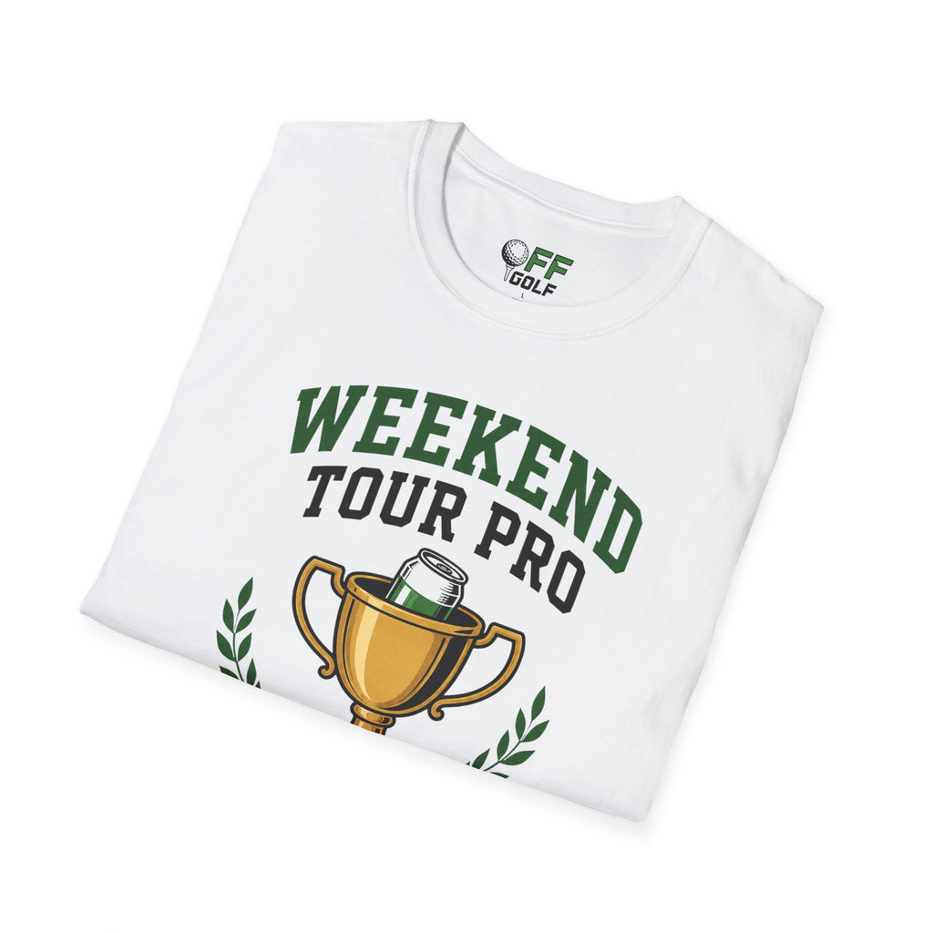 Weekend Tour Pro T-Shirt — Golf Trophy & Beer Graphic (16 Colors)