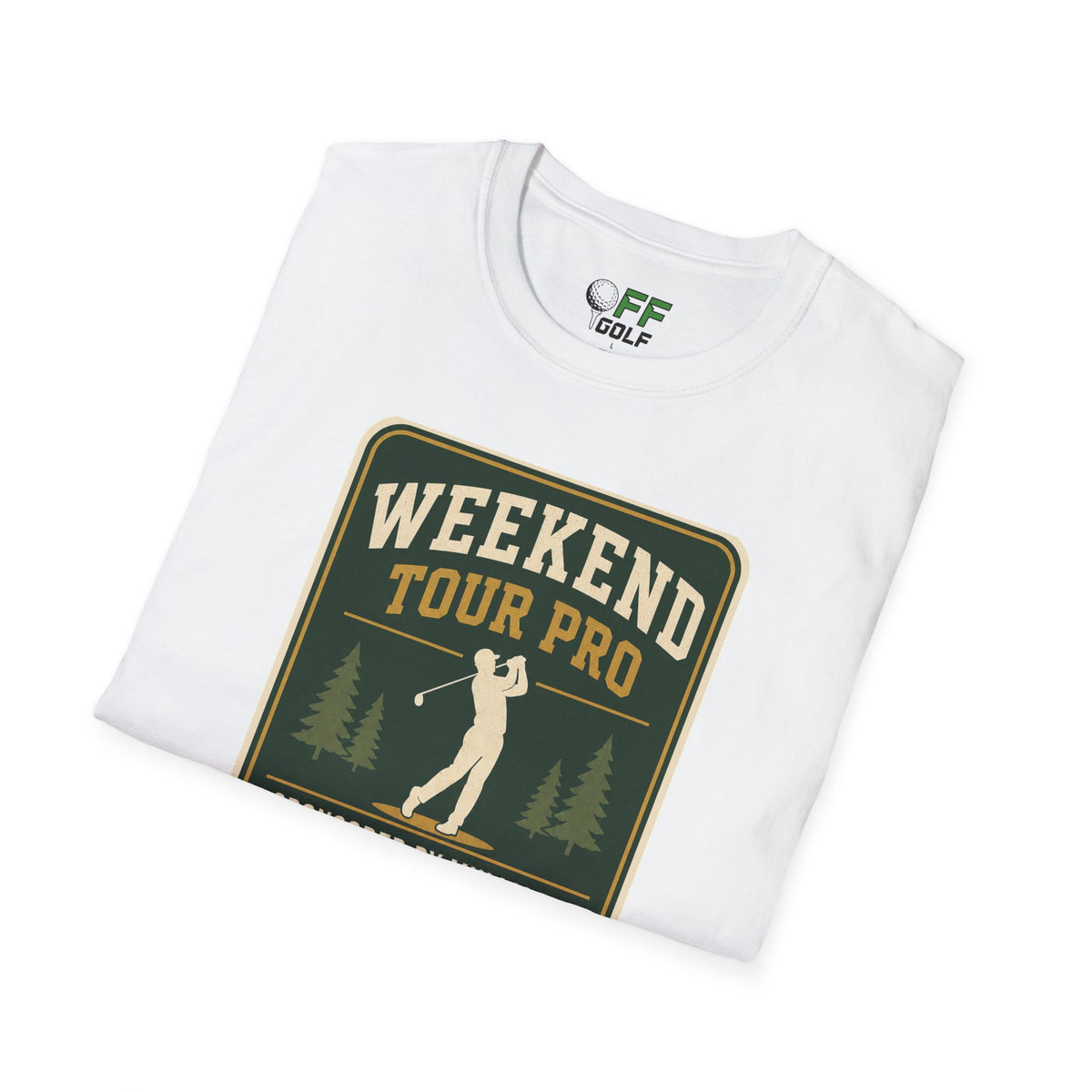Golf T-Shirt — 'Weekend Tour Pro' Graphic Golfing Tee (16 Colors)