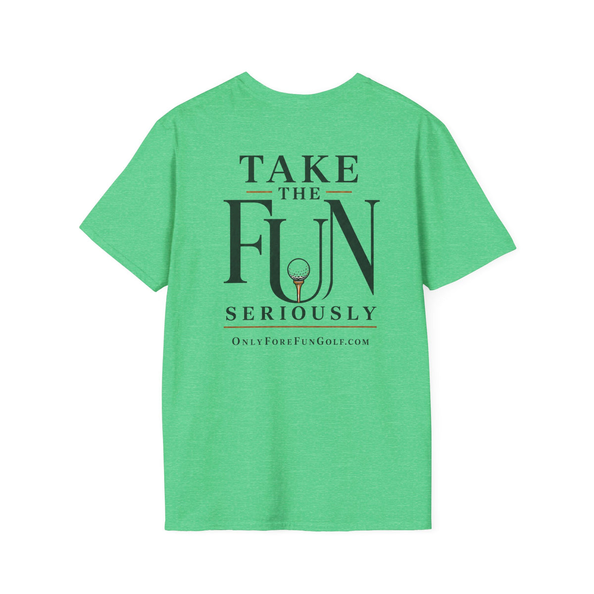 Golf Search Radius T-Shirt — Funny Golf Course Map Design (16 Colors)