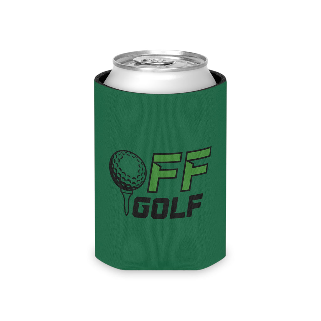 Can Cooler — "Only Fore Fun Golf" QR Code Beverage Cooler - Green