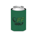 Can Cooler — "Only Fore Fun Golf" QR Code Beverage Cooler - Green