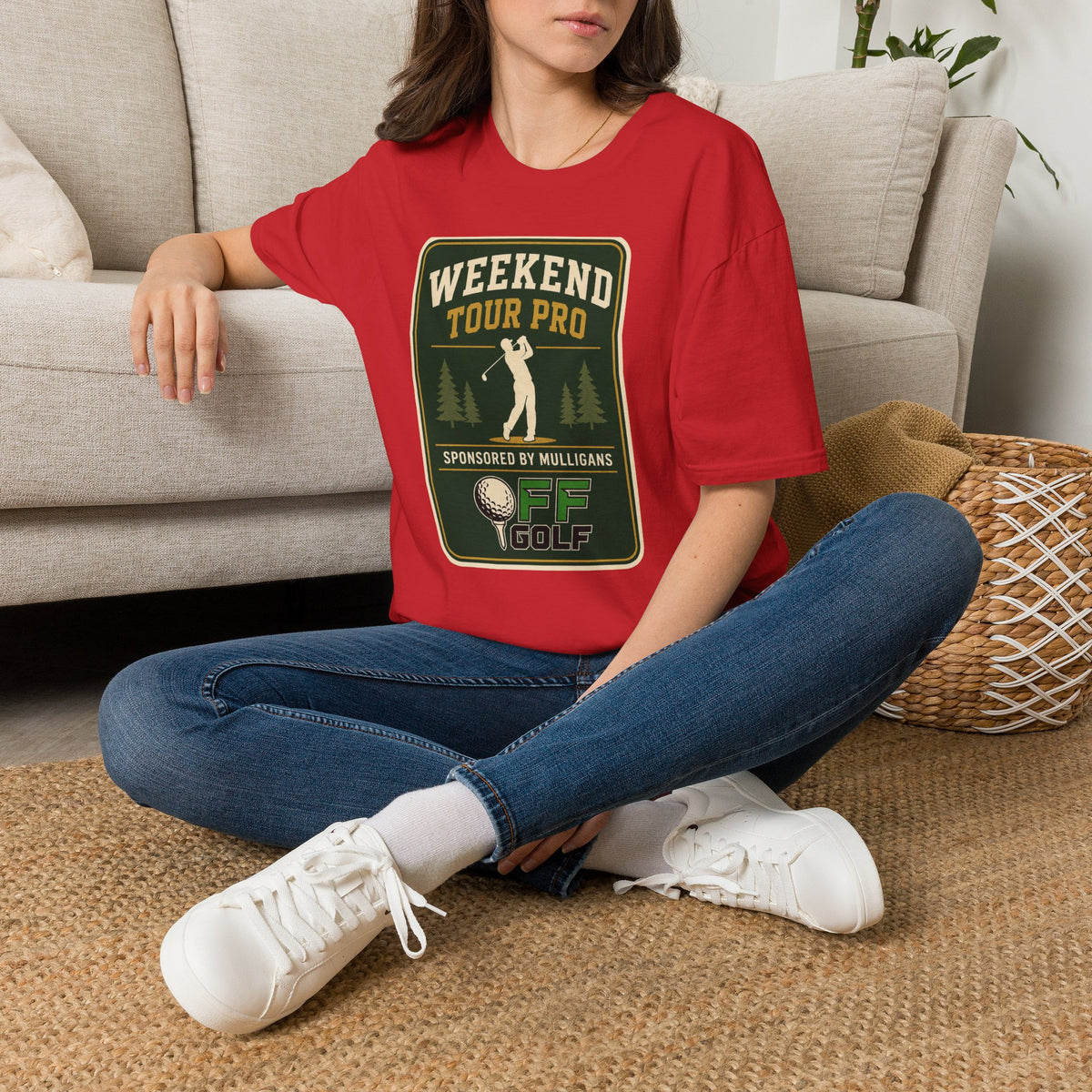 Golf T-Shirt — 'Weekend Tour Pro' Graphic Golfing Tee (16 Colors)