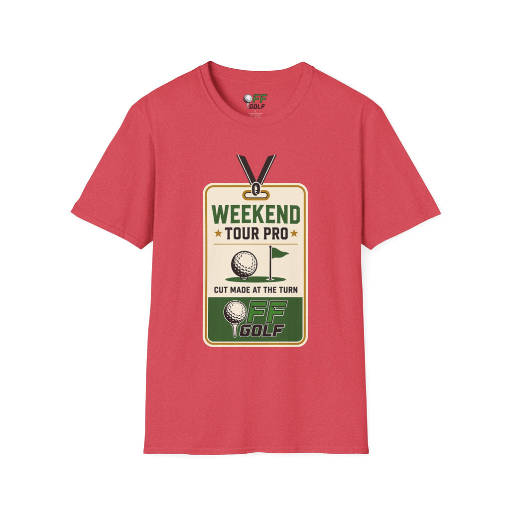 Weekend Tour Pro Golf T-Shirt - Front and Back Design (16 Colors)
