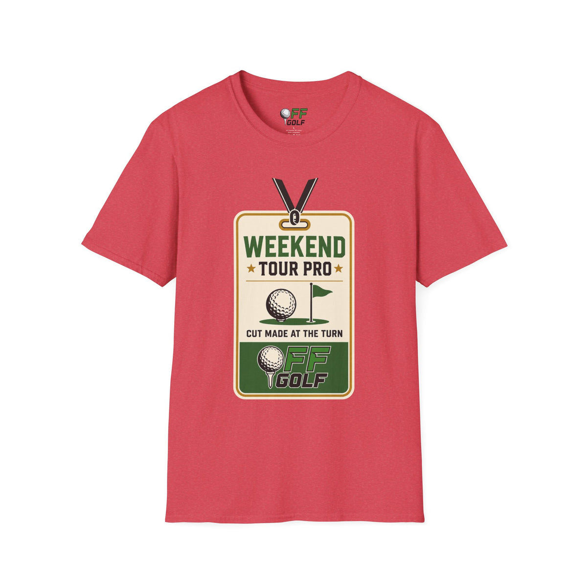 Weekend Tour Pro Golf T-Shirt - Front and Back Design (16 Colors)