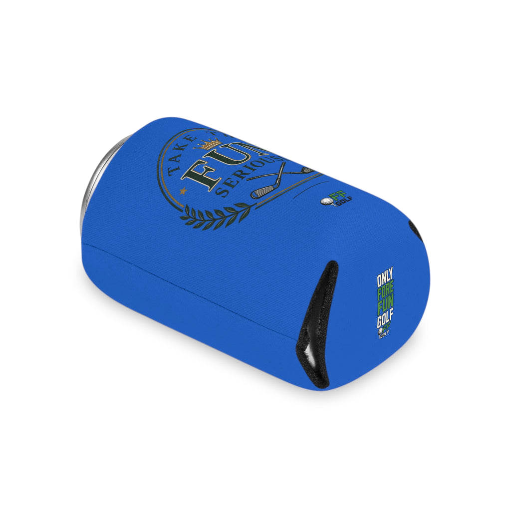 Can Cooler — 'Take the Fun Seriously' Beverage Cooler with QR Code Design