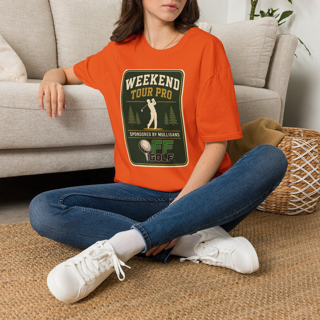Golf T-Shirt — 'Weekend Tour Pro' Graphic Golfing Tee (16 Colors)