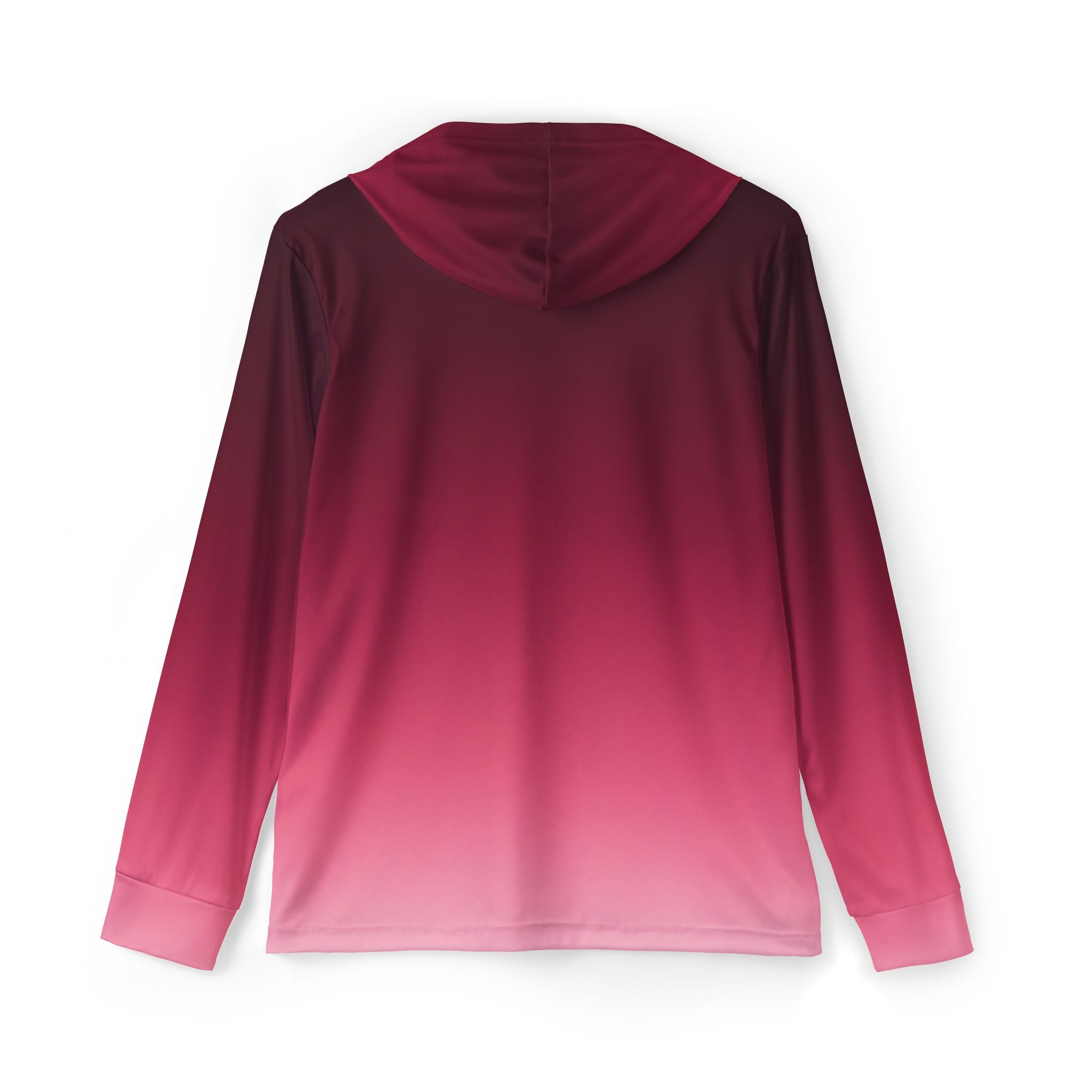 Golf Hoodie — Maroon to Pink Ombre Pullover Performance Hoodie
