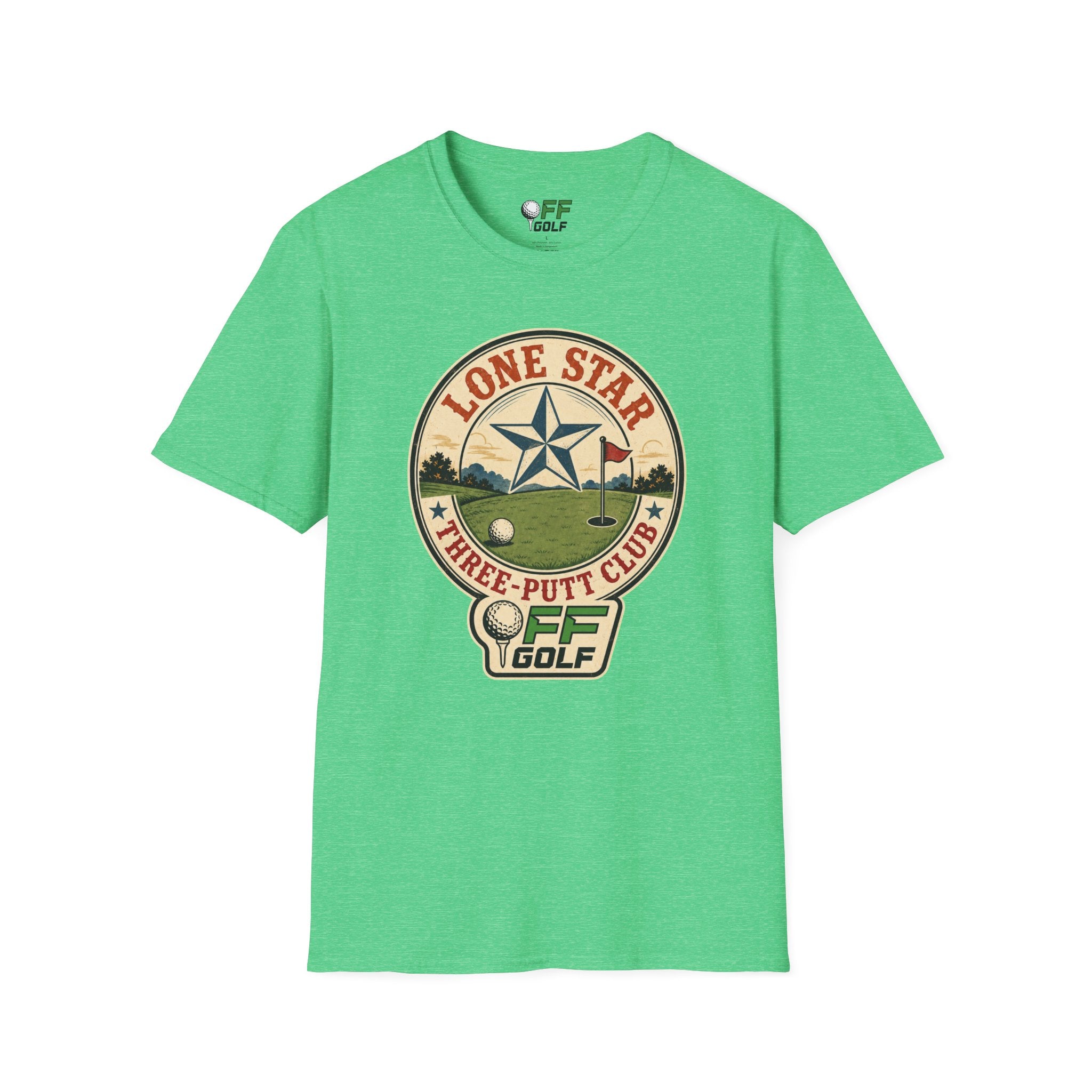 Lone Star Golf Vintage T-Shirt — Retro Texas 3 Putt Club Tee (16 colors)