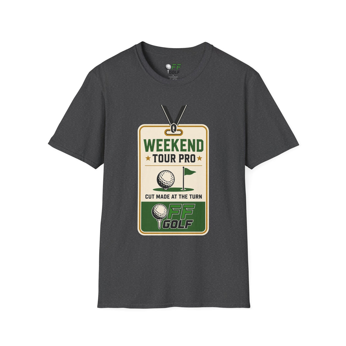 Weekend Tour Pro Golf T-Shirt - Front and Back Design (16 Colors)