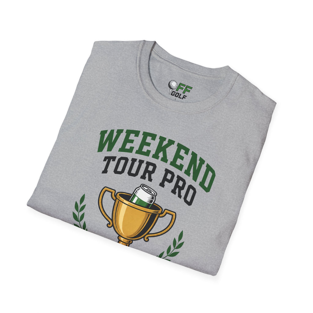 Weekend Tour Pro T-Shirt — Golf Trophy & Beer Graphic (16 Colors)