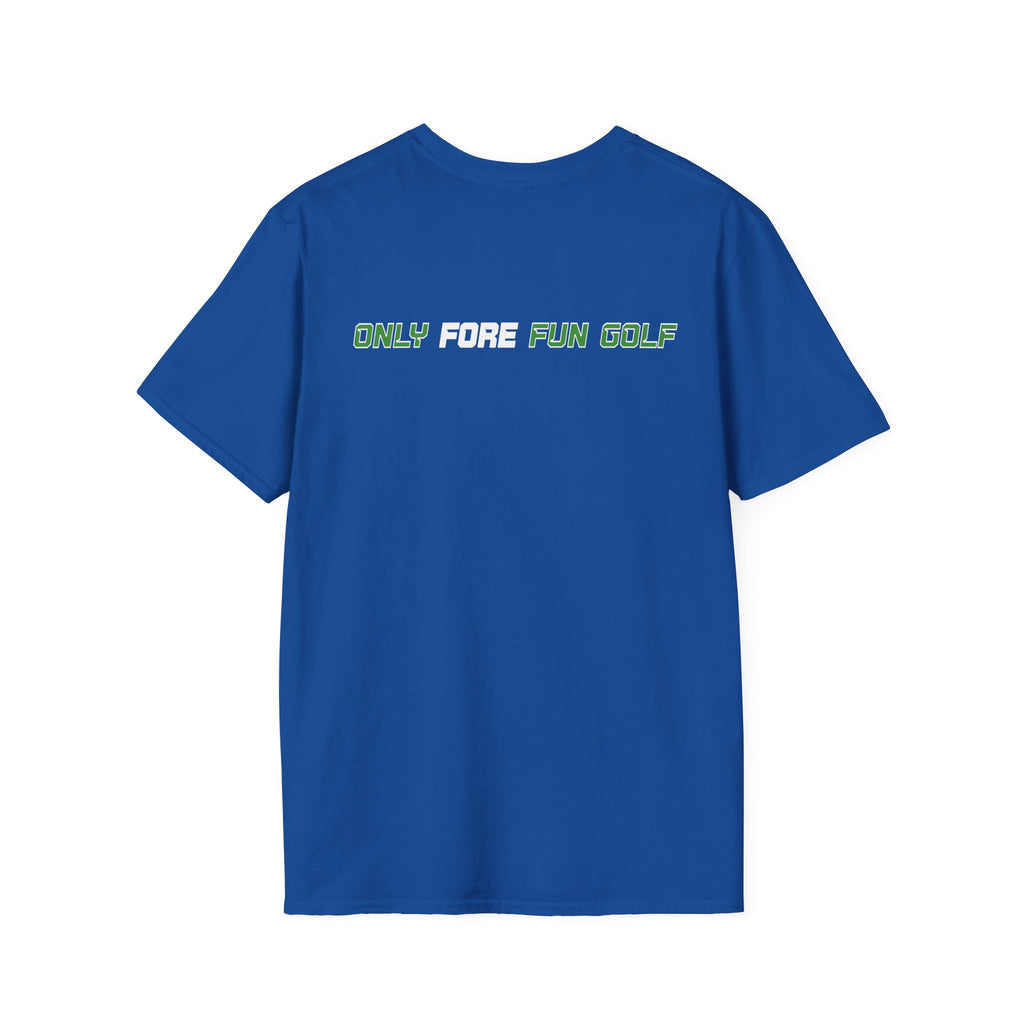 Sasquatch Golf Graphic T-Shirt — Bigfoot Golfer Funny Tee (16 colors)