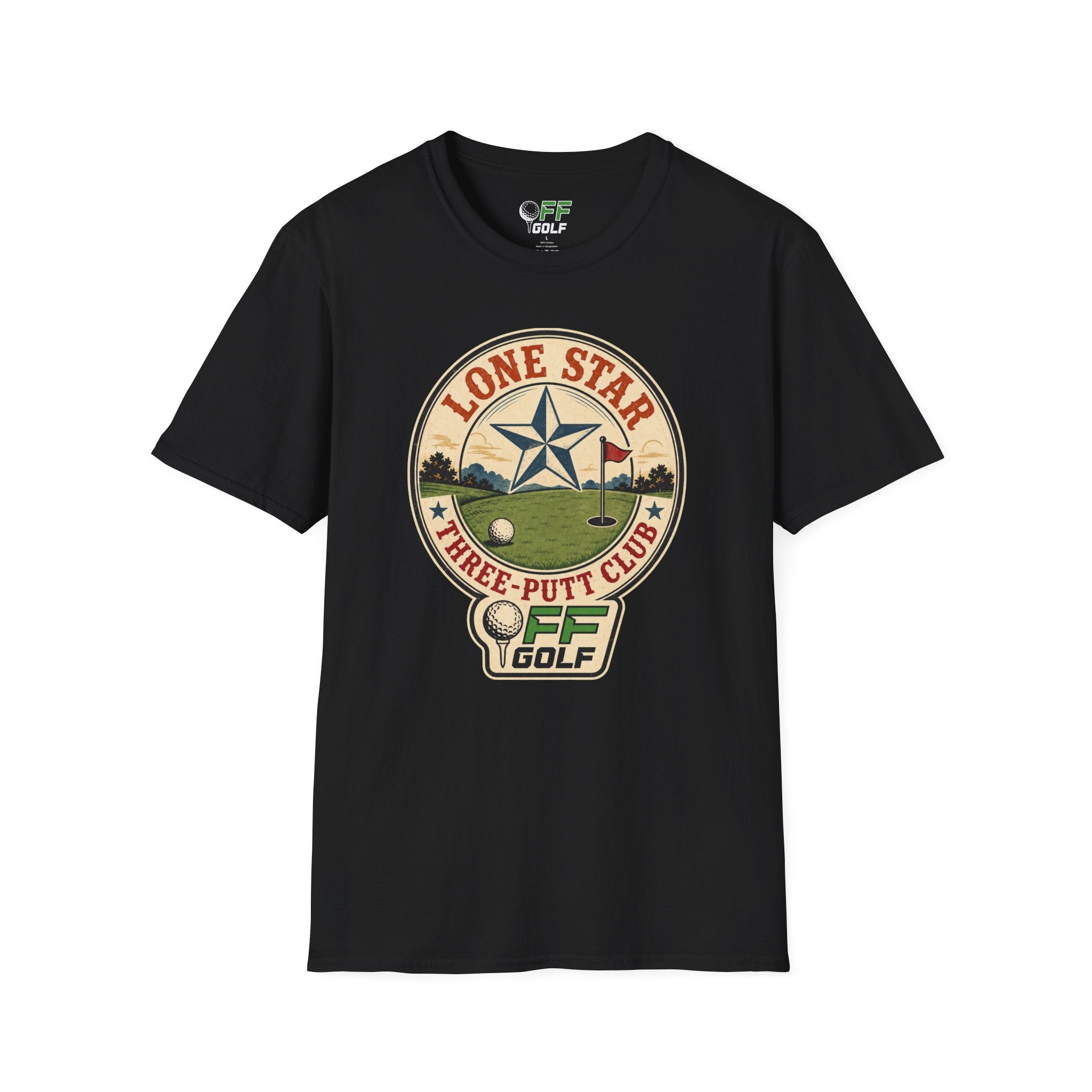 Lone Star Golf Vintage T-Shirt — Retro Texas 3 Putt Club Tee (16 colors)