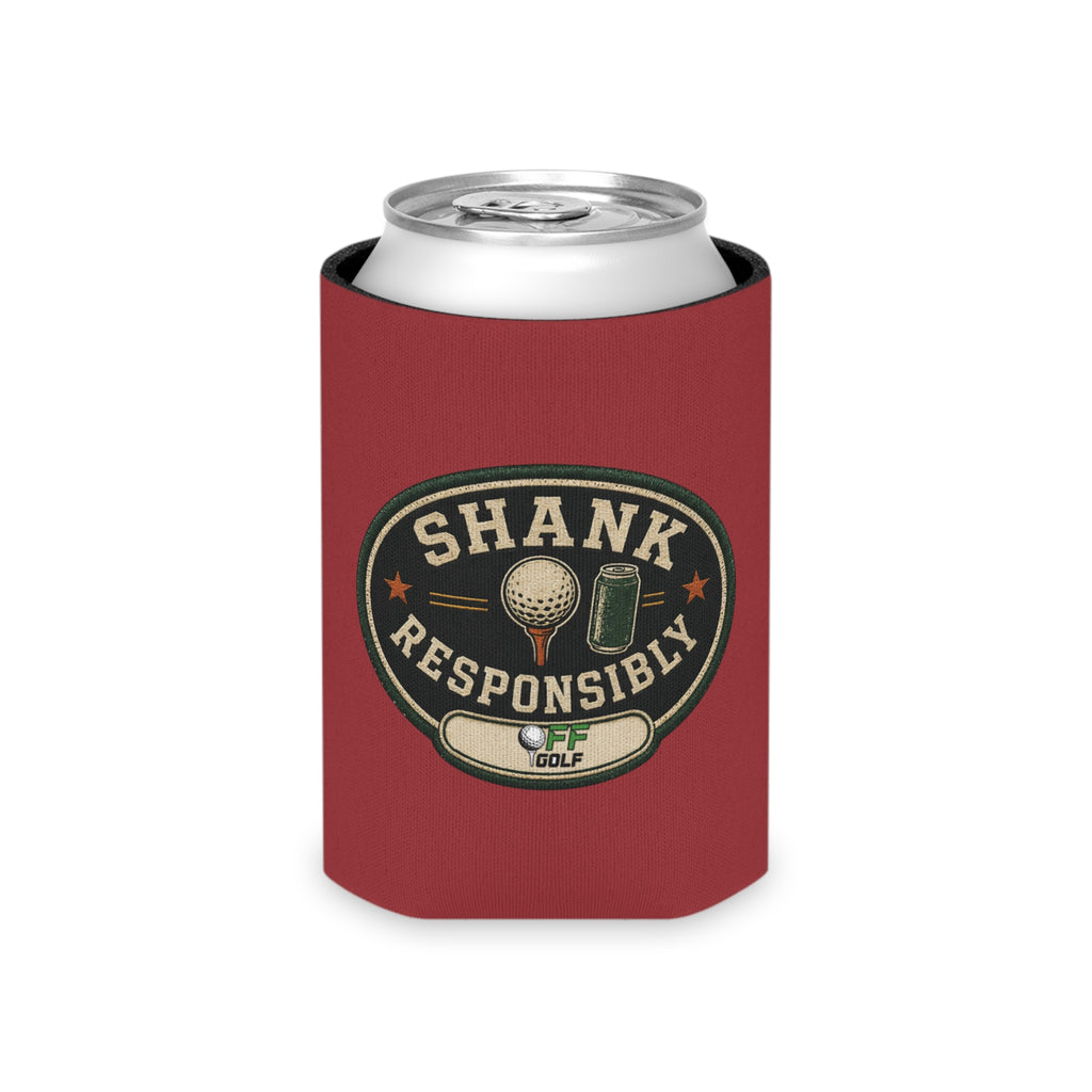 Regular or Slim Can Cooler — 'Shank Responsibly' Beverage Cooler - Red