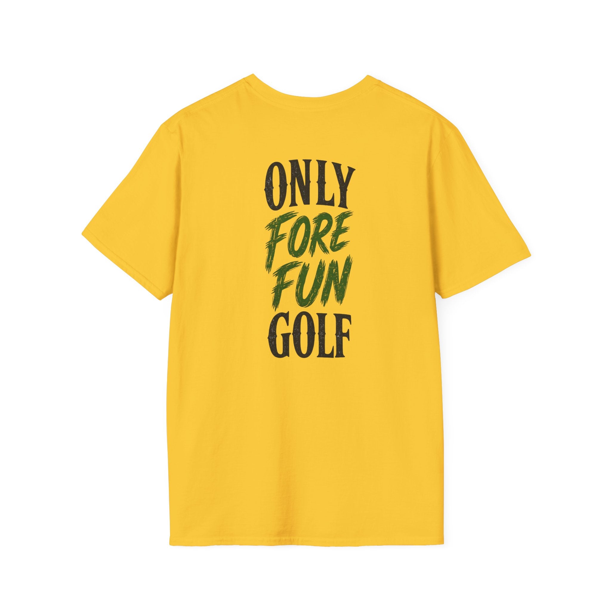 Alien Golf Retro Sunset T-Shirt — "Good Vibes & Bogeys" (16 colors)