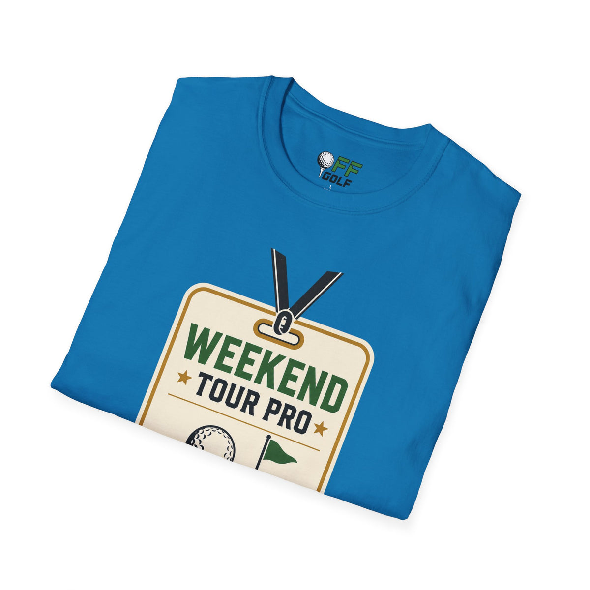 Weekend Tour Pro Golf T-Shirt - Front and Back Design (16 Colors)