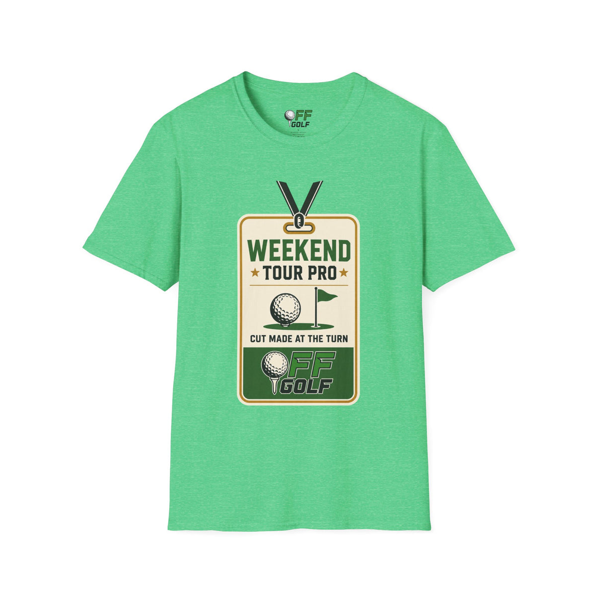 Weekend Tour Pro Golf T-Shirt - Front and Back Design (16 Colors)