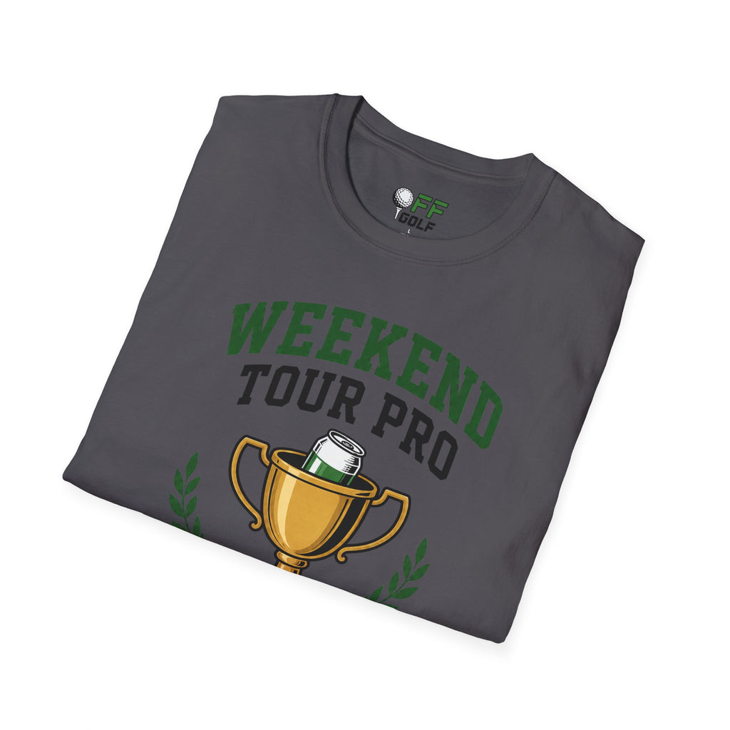 Weekend Tour Pro T-Shirt — Golf Trophy & Beer Graphic (16 Colors)