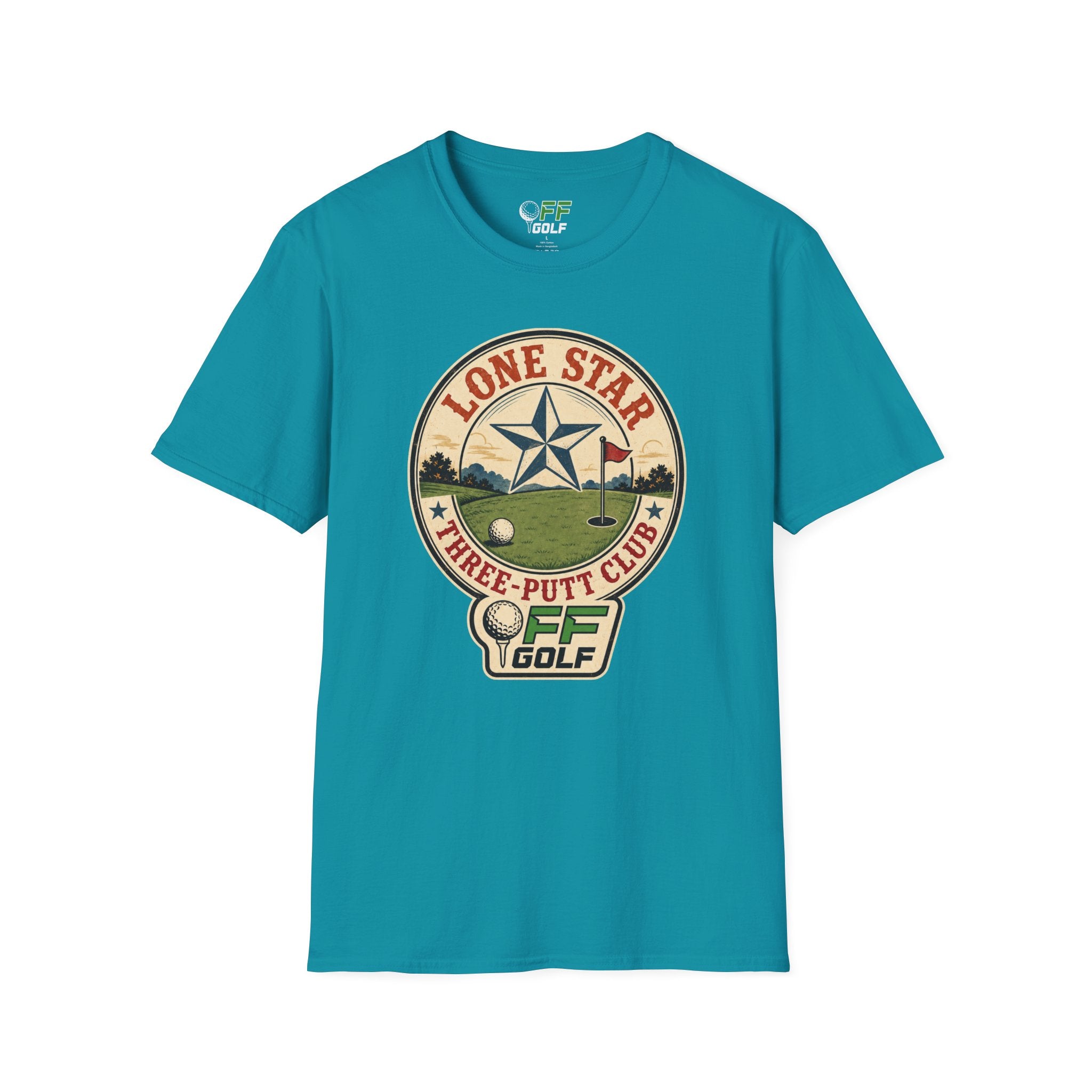 Lone Star Golf Vintage T-Shirt — Retro Texas 3 Putt Club Tee (16 colors)