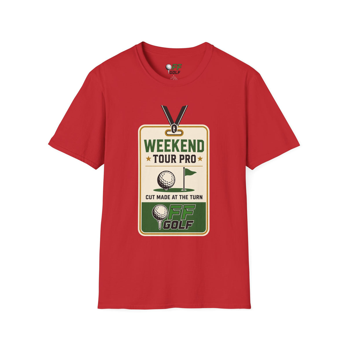 Weekend Tour Pro Golf T-Shirt - Front and Back Design (16 Colors)