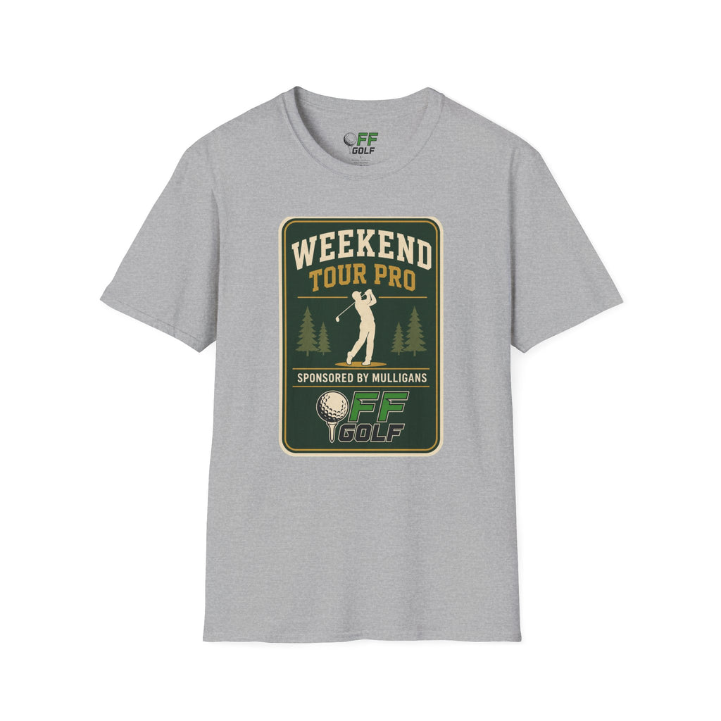 Golf T-Shirt — 'Weekend Tour Pro' Graphic Golfing Tee (16 Colors)